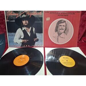 Johnny Paycheck – Armed and Crazy & At His Best Vinyl LP Lot Country VG+